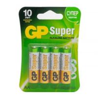 GP Super Alkaline 15A AA (GP 15A-2CR4), упак. 4 шт. БЛИСТЕР