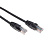 Патч-корд U/UTP, CAT 5e, RJ45-RJ45, 26AWG, LSZH, черный, 0,5м  REXANT (02-0102-05)